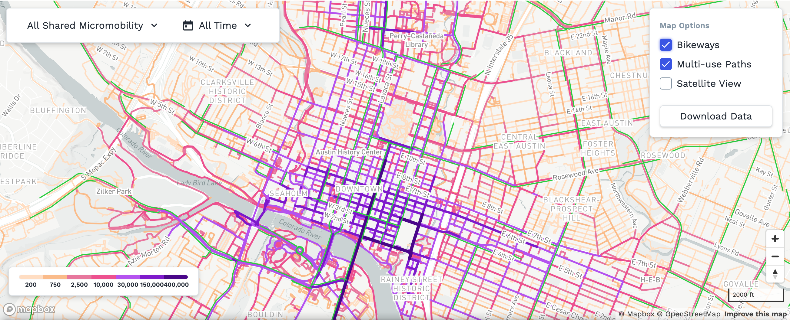 View of our Austin Open Data Portal